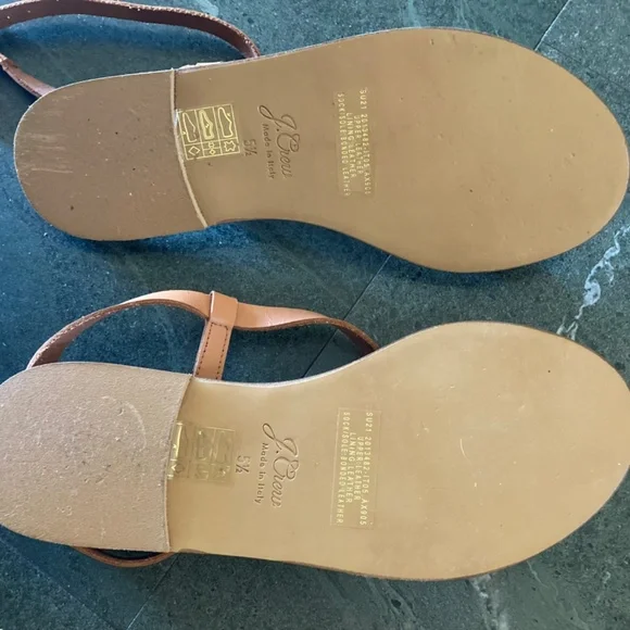 J. Crew leather strappy sandals 5 1/2 - Picture 4 of 6